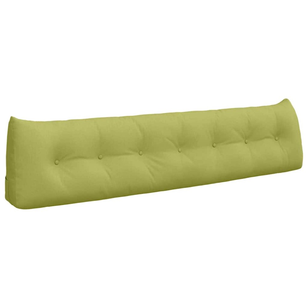 vidaXL Μαξιλάρι Πλάτης Ανοιχτό Πράσινο 200 x 24 x 50 εκ ύφασμα