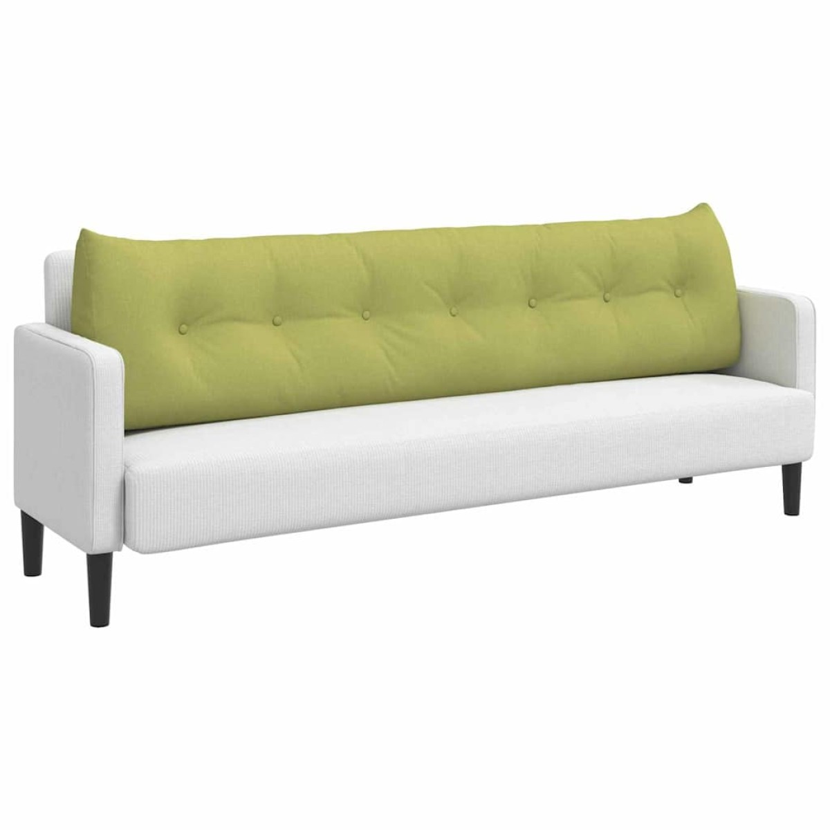 vidaXL Μαξιλάρι Πλάτης Ανοιχτό Πράσινο 200 x 24 x 50 εκ ύφασμα