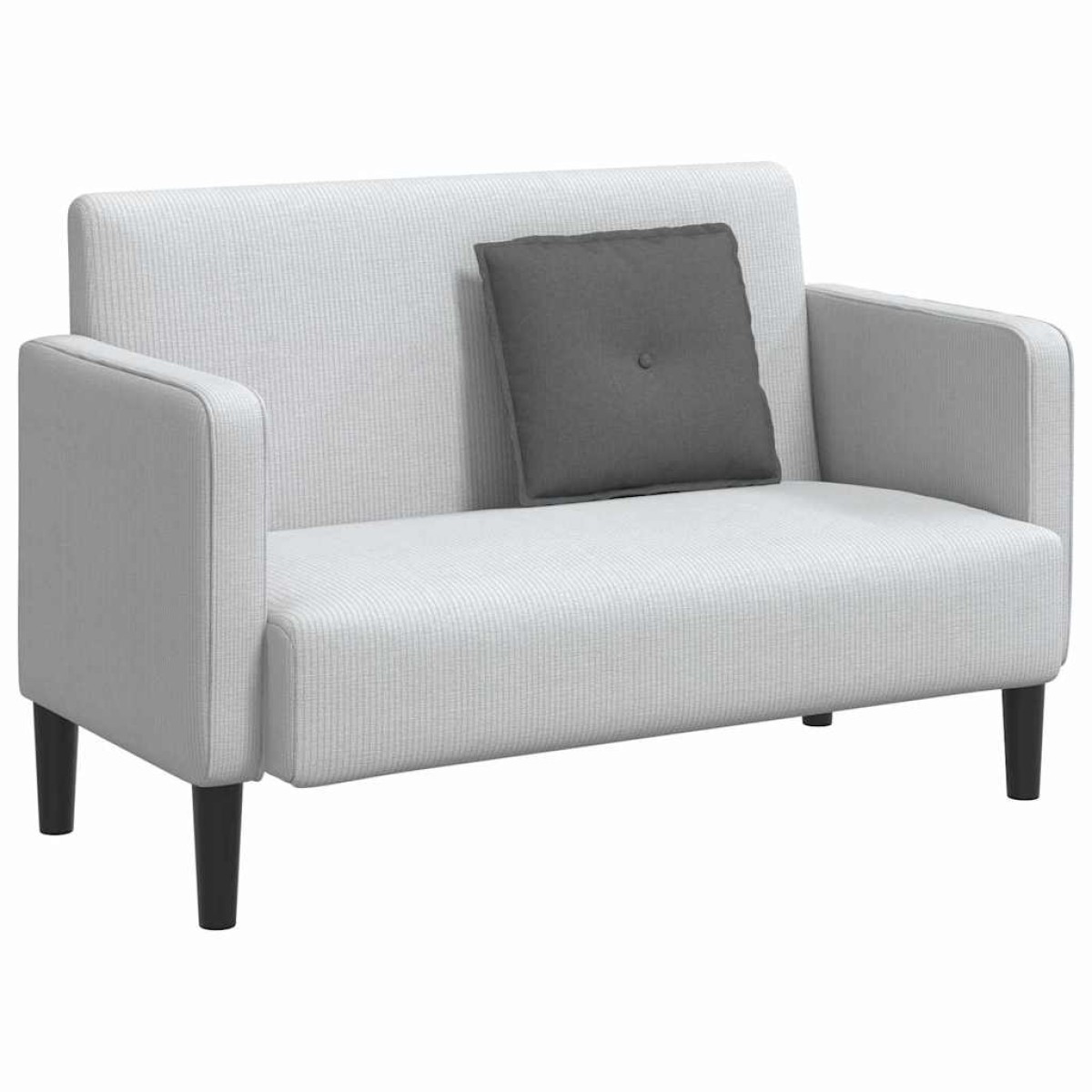 vidaXL Μαξιλάρι Πλάτης Σκούρο Γκρι 50 x 19 x 45 εκ ύφασμα