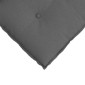 vidaXL Μαξιλάρι Πλάτης Σκούρο Γκρι 50 x 19 x 45 εκ ύφασμα