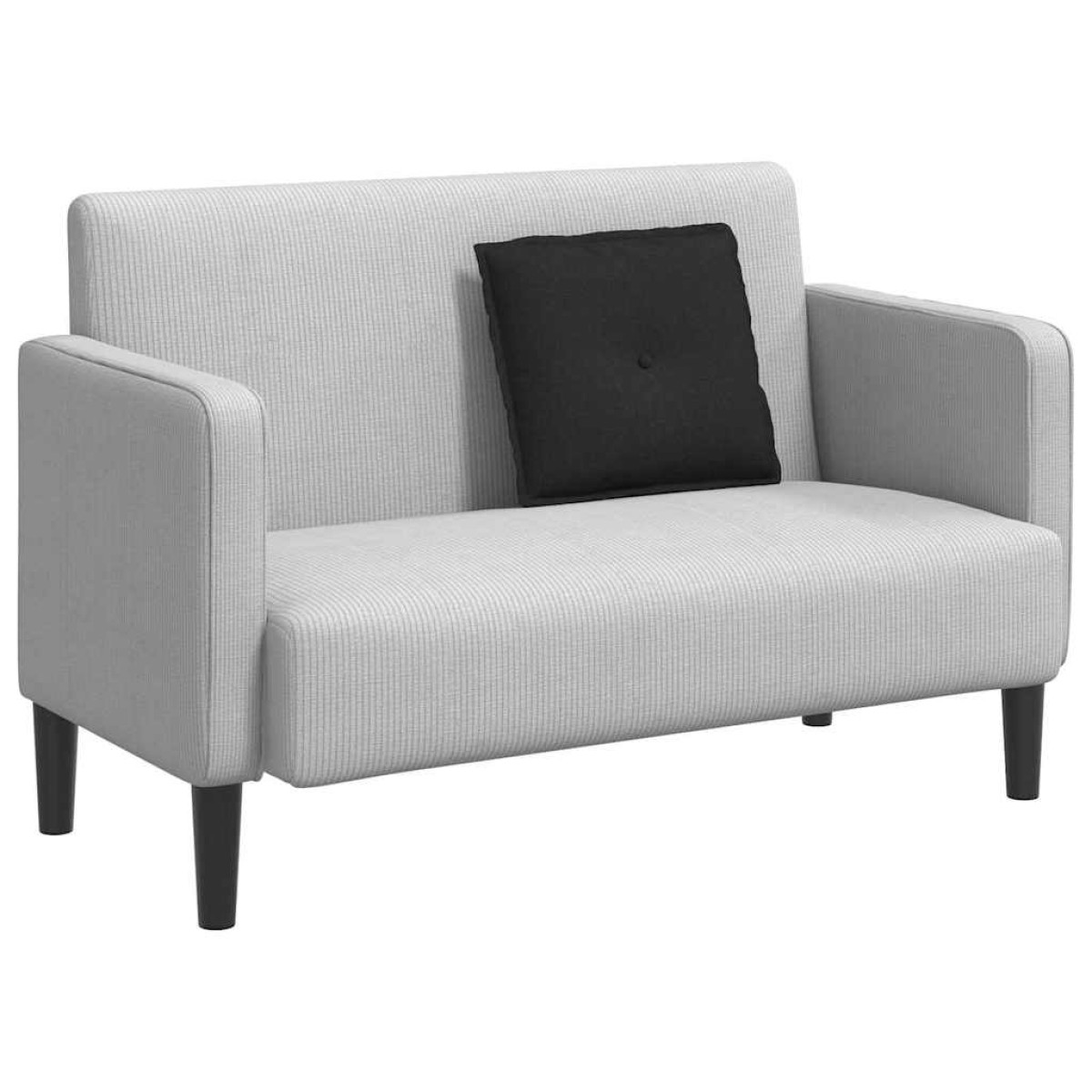 vidaXL Μαξιλάρι Πλάτης Μαύρο 50 x 19 x 45 εκ ύφασμα