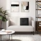 vidaXL Μαξιλάρι Πλάτης Μαύρο 50 x 19 x 45 εκ ύφασμα