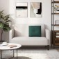 vidaXL Μαξιλάρι Πλάτης Σκούρο Πράσινο 50 x 19 x 45 εκ ύφασμα