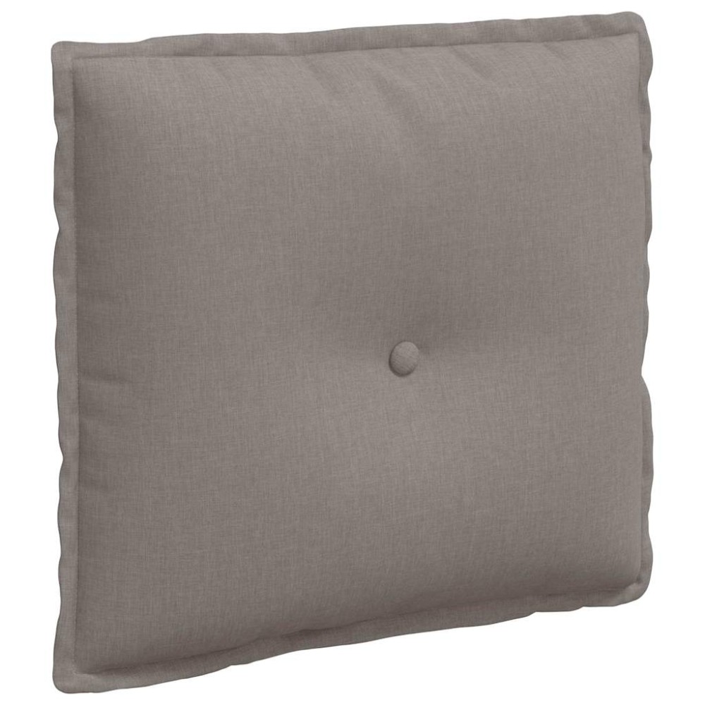 vidaXL Μαξιλάρι Πλάτης Taupe 50 x 19 x 45 εκ ύφασμα