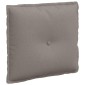 vidaXL Μαξιλάρι Πλάτης Taupe 50 x 19 x 45 εκ ύφασμα