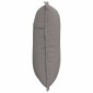 vidaXL Μαξιλάρι Πλάτης Taupe 50 x 19 x 45 εκ ύφασμα