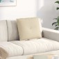 vidaXL Μαξιλάρι Πλάτης Κρεμ 50 x 19 x 45 εκ ύφασμα