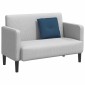 vidaXL Μαξιλάρι Πλάτης Μπλε 50 x 19 x 45 εκ ύφασμα