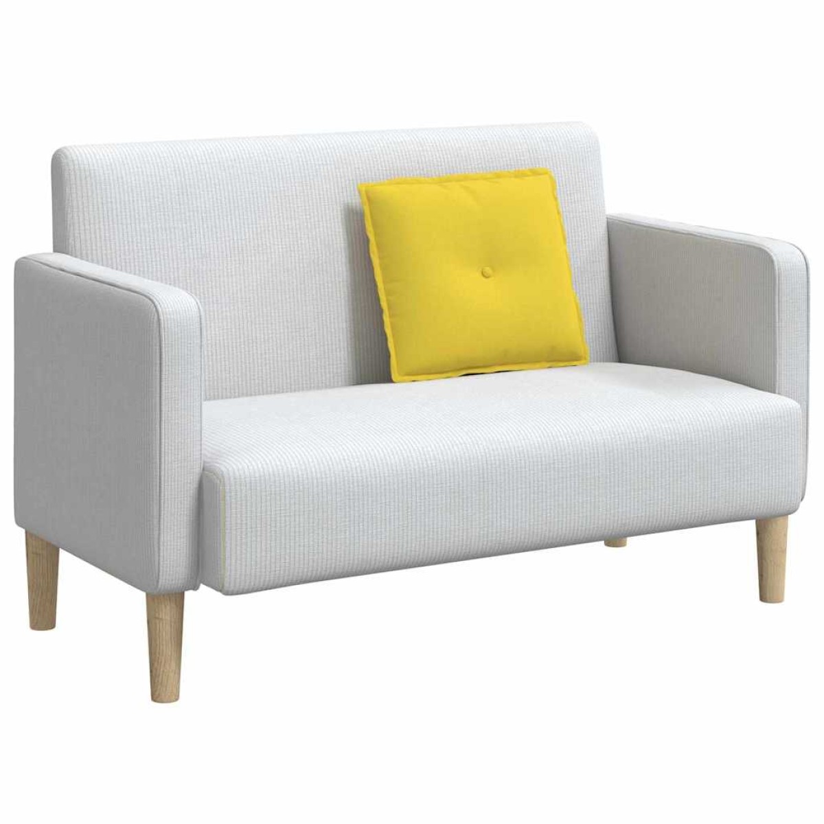 vidaXL Μαξιλάρι Πλάτης Απαλό Κίτρινο 50 x 19 x 45 εκ ύφασμα