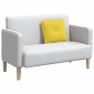 vidaXL Μαξιλάρι Πλάτης Απαλό Κίτρινο 50 x 19 x 45 εκ ύφασμα
