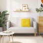 vidaXL Μαξιλάρι Πλάτης Απαλό Κίτρινο 50 x 19 x 45 εκ ύφασμα