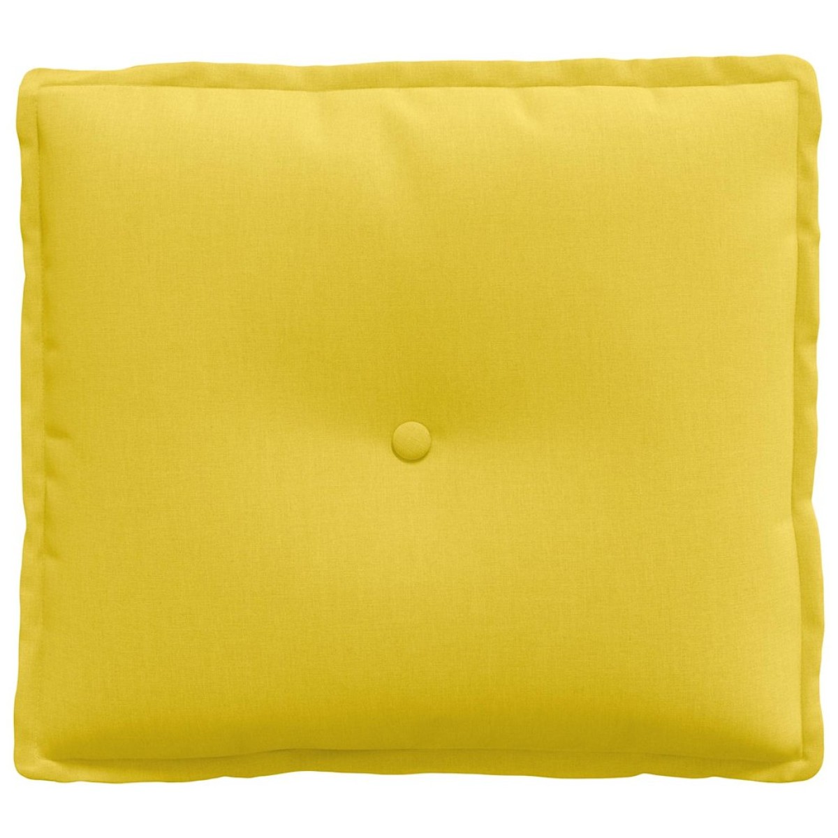 vidaXL Μαξιλάρι Πλάτης Απαλό Κίτρινο 50 x 19 x 45 εκ ύφασμα