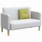 vidaXL Μαξιλάρι Πλάτης Ανοιχτό Πράσινο 50 x 19 x 45 εκ ύφασμα