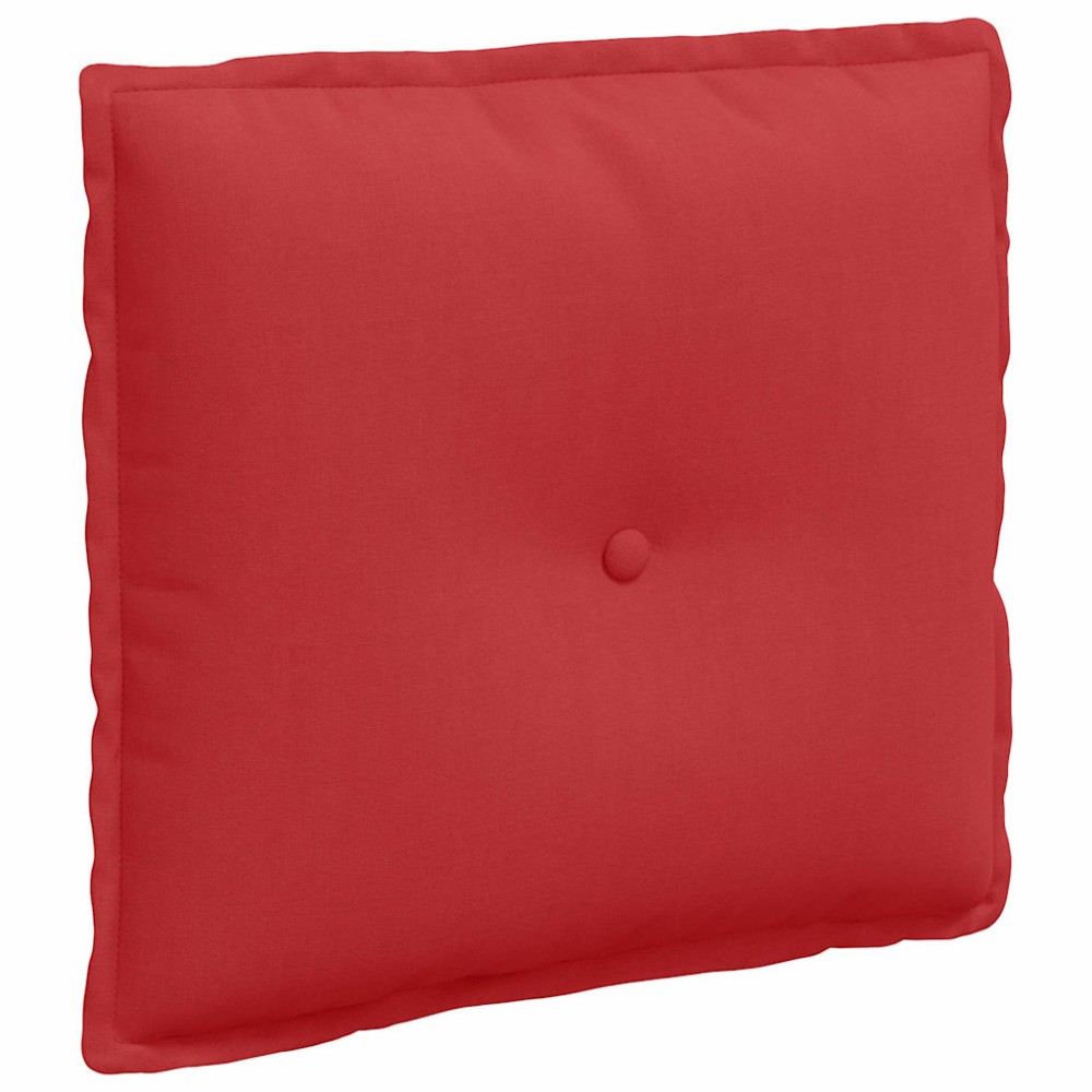 vidaXL Μαξιλάρι Πλάτης Κόκκινο 50 x 19 x 45 εκ ύφασμα