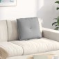 vidaXL Μαξιλάρι Πλάτης Σκίουρος Γκρί 50 x 19 x 45 εκ ύφασμα