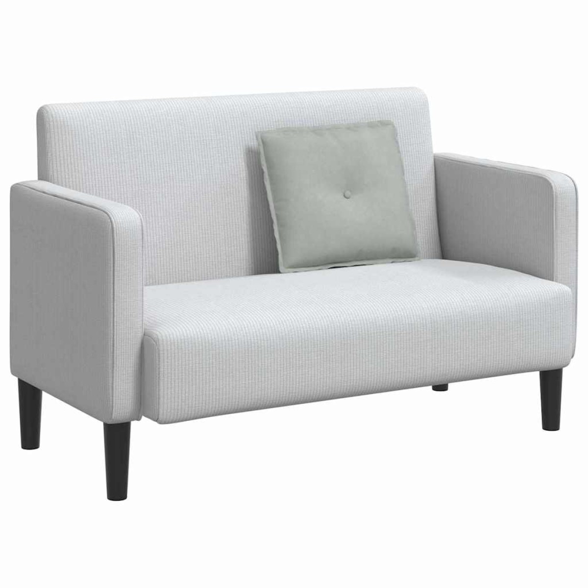 vidaXL Μαξιλάρι Πλάτης Ανοιχτό γκρι 50 x 45 εκ. Υφασμάτινο Κορντουρά