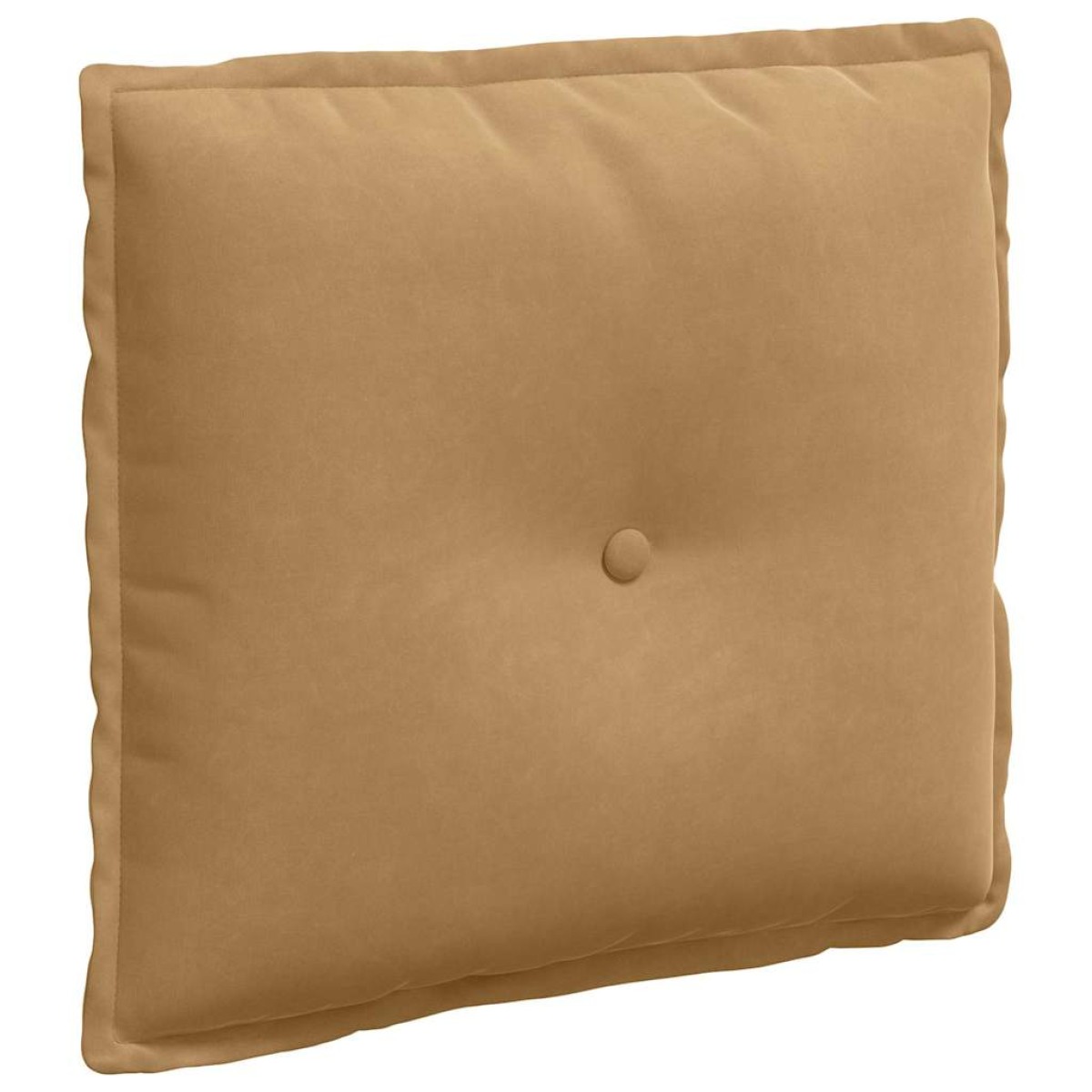 vidaXL Μαξιλάρι Πλάτης Καφέ 50 x 45 εκ. Υφασμάτινο Κορντουρά