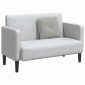 vidaXL Μαξιλάρι Πλάτης Ανοιχτό γκρι 50 x 45 εκ. Ύφασμα Μικροΐνας