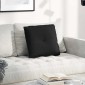 vidaXL Μαξιλάρι Πλάτης Μαύρο 50 x 45 εκ. Ύφασμα Μικροΐνας