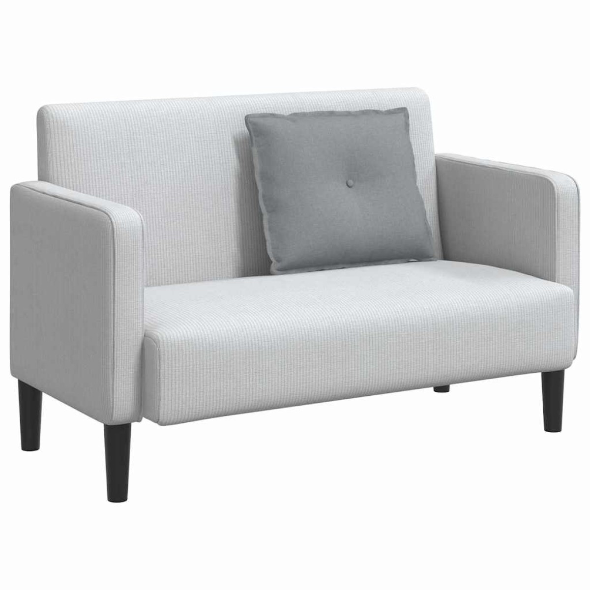 vidaXL Μαξιλάρι Πλάτης Ανοιχτό γκρι 60 x 19 x 50 εκ ύφασμα
