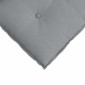 vidaXL Μαξιλάρι Πλάτης Ανοιχτό γκρι 60 x 19 x 50 εκ ύφασμα