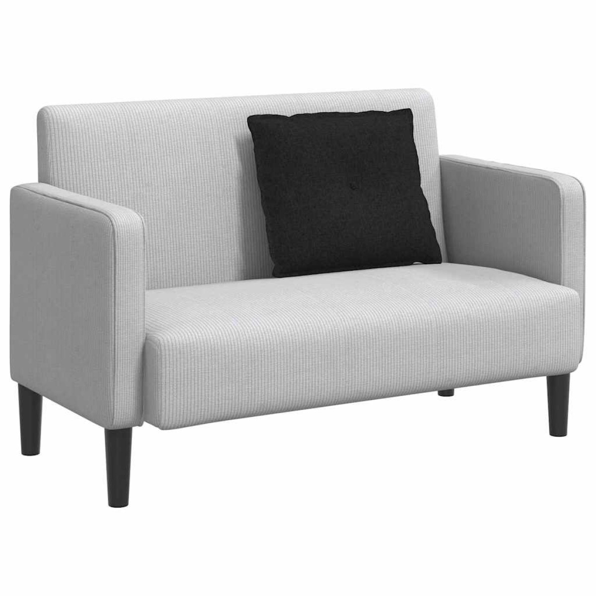 vidaXL Μαξιλάρι Πλάτης Μαύρο 60 x 19 x 50 εκ ύφασμα