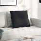 vidaXL Μαξιλάρι Πλάτης Μαύρο 60 x 19 x 50 εκ ύφασμα
