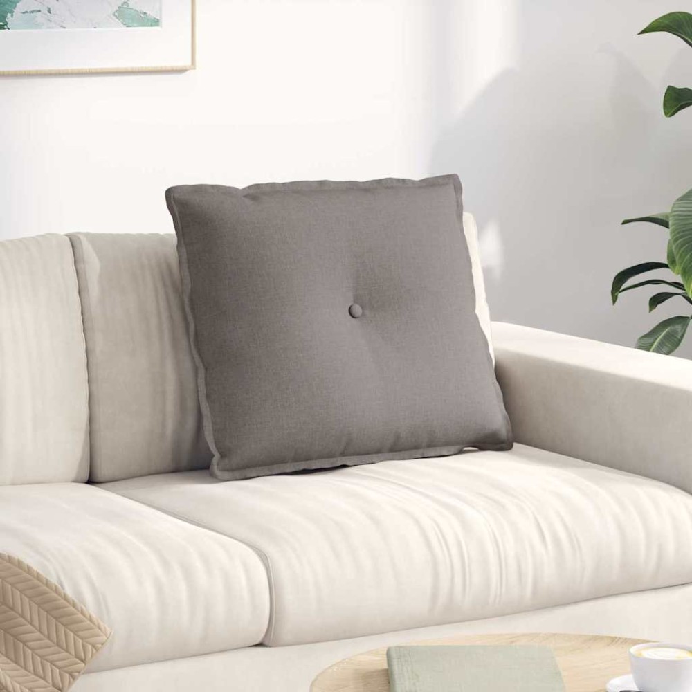 vidaXL Μαξιλάρι Πλάτης Taupe 60 x 19 x 50 εκ ύφασμα