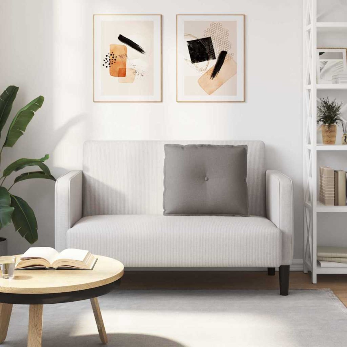 vidaXL Μαξιλάρι Πλάτης Taupe 60 x 19 x 50 εκ ύφασμα