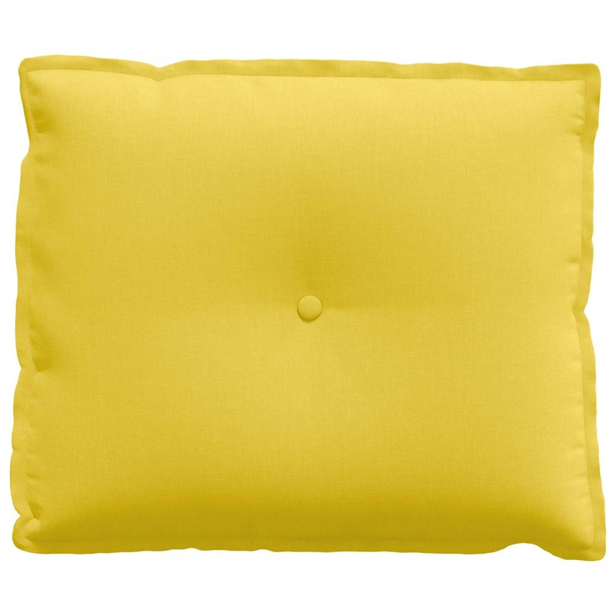 vidaXL Μαξιλάρι Πλάτης Απαλό Κίτρινο 60 x 19 x 50 εκ ύφασμα