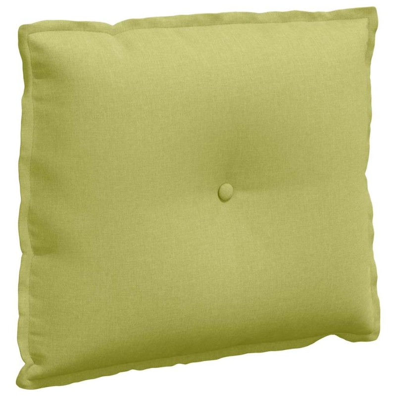 vidaXL Μαξιλάρι Πλάτης Ανοιχτό Πράσινο 60 x 19 x 50 εκ ύφασμα