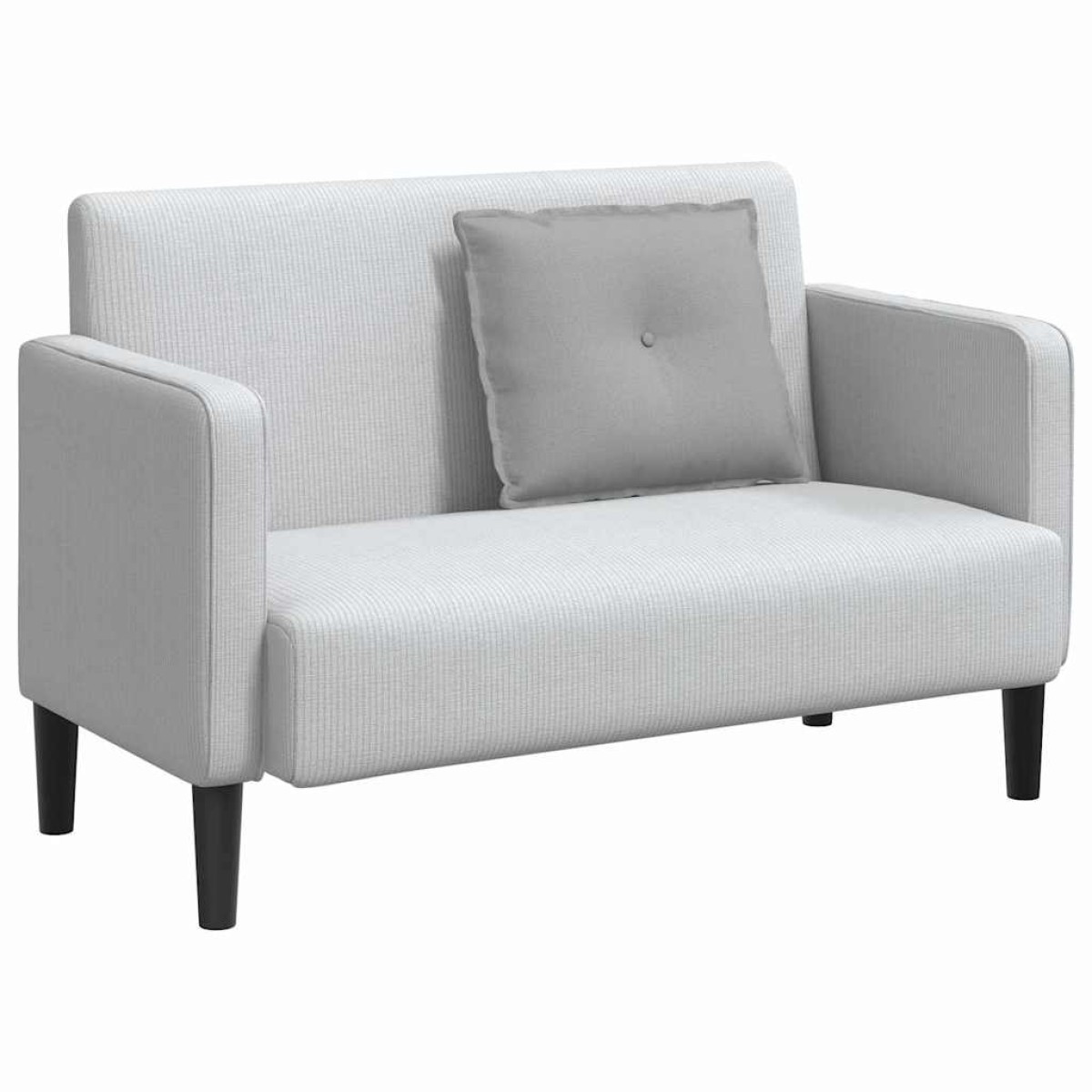 vidaXL Μαξιλάρι Πλάτης Σκίουρος Γκρί 60 x 19 x 50 εκ ύφασμα