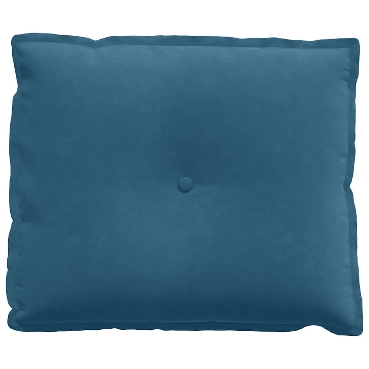 vidaXL Μαξιλάρι Πλάτης Μπλε 60 x 50 cm Υφασμάτινο Κορντουρά