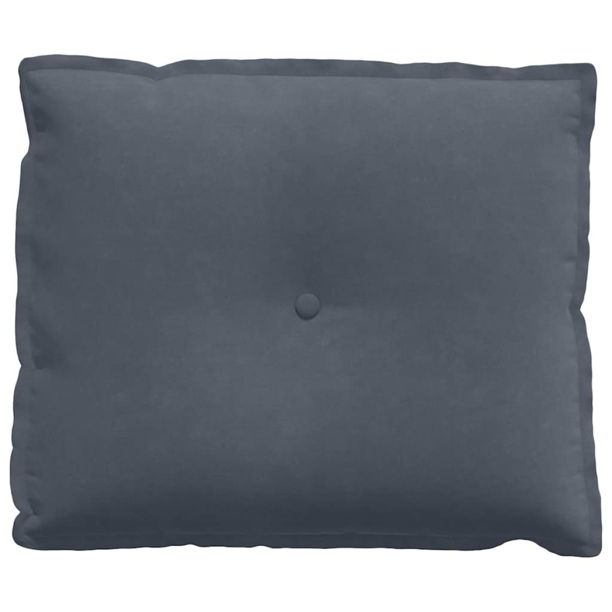 vidaXL Μαξιλάρι Πλάτης Σκούρο Γκρι 60 x 50 cm Υφασμάτινο Κορντουρά