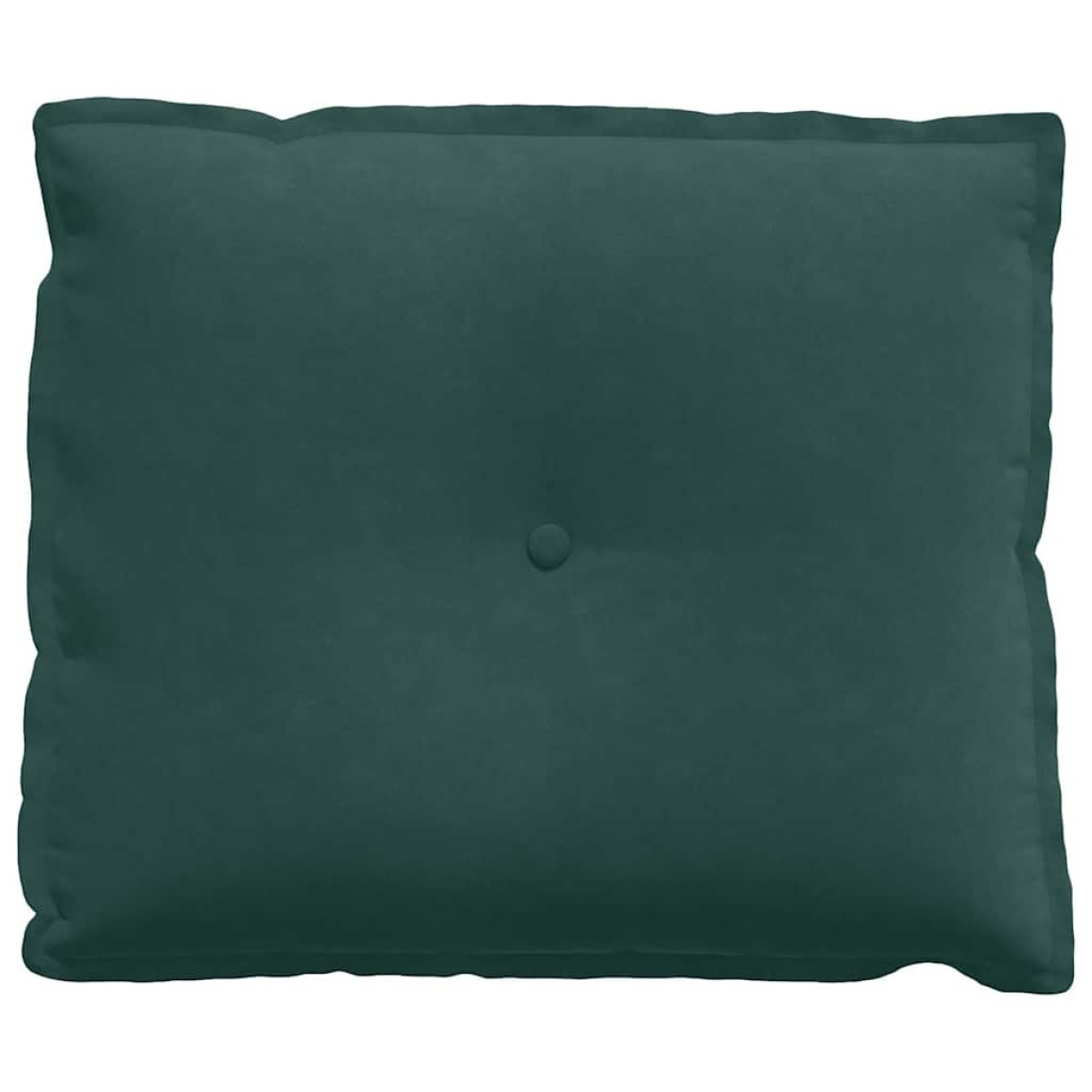 vidaXL Μαξιλάρι Πλάτης Σκούρο Πράσινο 60 x 50 cm Υφασμάτινο Κορντουρά