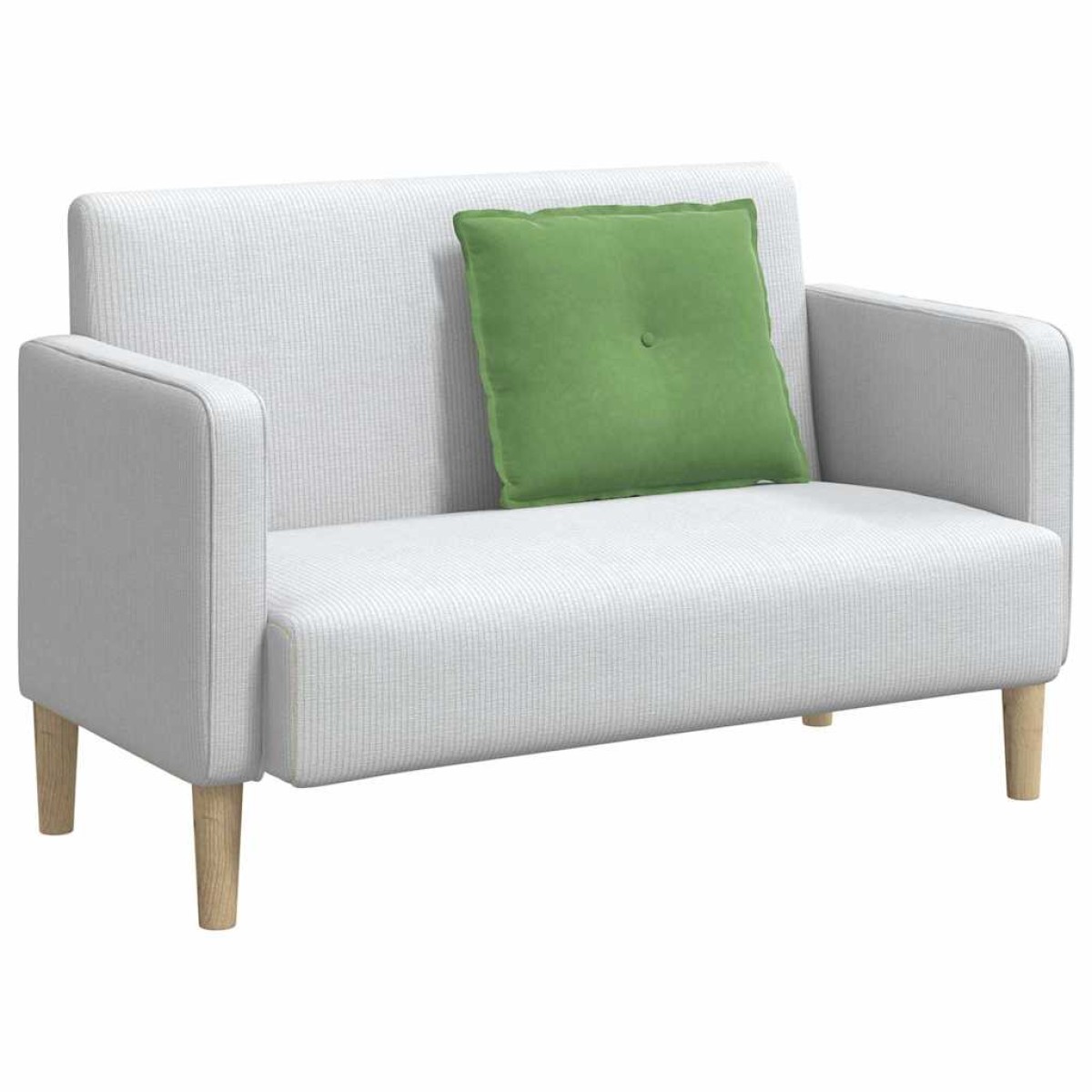 vidaXL Μαξιλάρι Πλάτης Ανοιχτό Πράσινο 60 x 50 cm Υφασμάτινο Κορντουρά