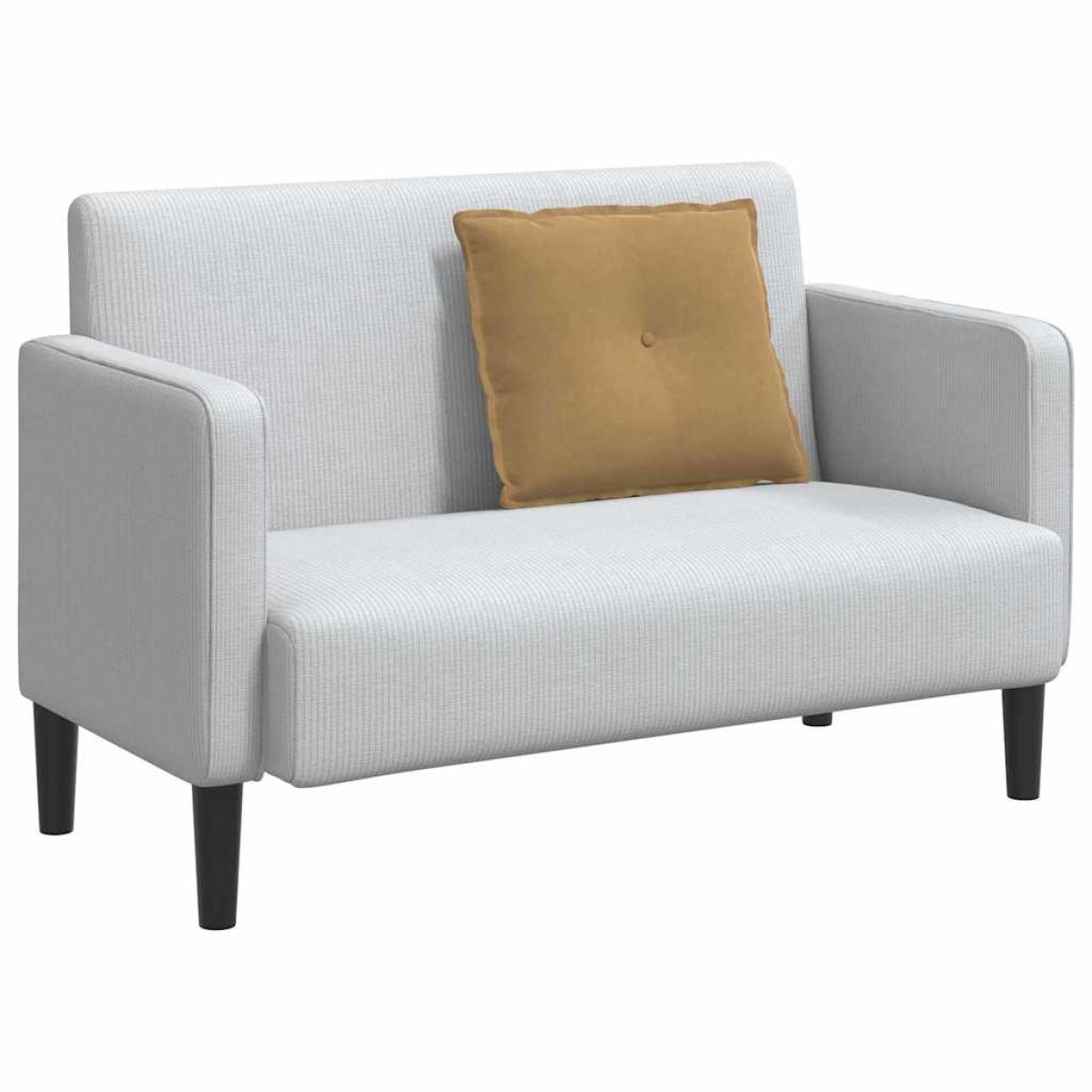 vidaXL Μαξιλάρι Πλάτης Καφέ 60 x 50 cm Υφασμάτινο Κορντουρά