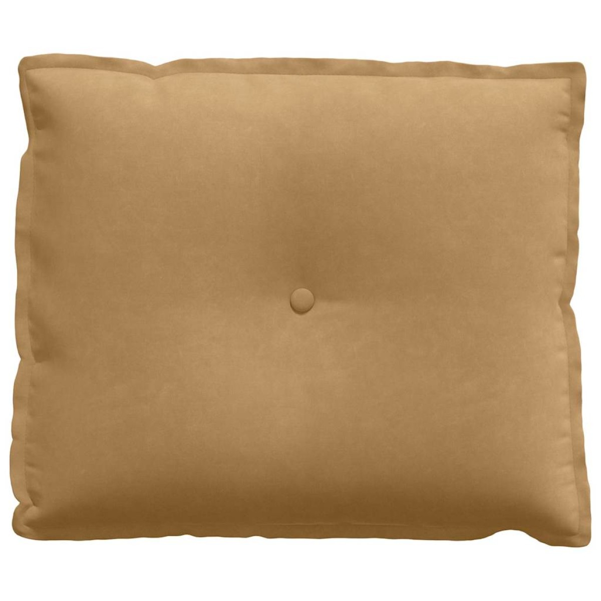 vidaXL Μαξιλάρι Πλάτης Καφέ 60 x 50 cm Υφασμάτινο Κορντουρά