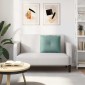 vidaXL Μαξιλάρι Πλάτης Θαλασσί 60 x 50 cm Υφασμάτινο Κορντουρά