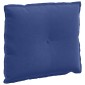 vidaXL Μαξιλάρι Πλάτης Μπλε Αστυνομίας 60 x 50 cm Υφασμάτινο Κορντουρά