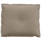 vidaXL Μαξιλάρι Πλάτης Taupe 60 x 50 cm Ύφασμα Μικροΐνας