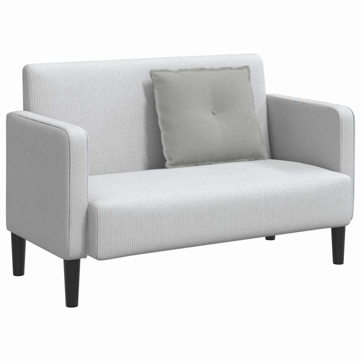 vidaXL Μαξιλάρι Πλάτης Ανοιχτό γκρι 60 x 50 cm Ύφασμα Μικροΐνας