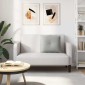 vidaXL Μαξιλάρι Πλάτης Ανοιχτό γκρι 60 x 50 cm Ύφασμα Μικροΐνας