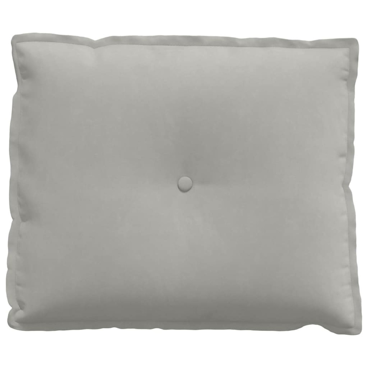 vidaXL Μαξιλάρι Πλάτης Ανοιχτό γκρι 60 x 50 cm Ύφασμα Μικροΐνας