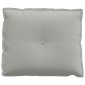 vidaXL Μαξιλάρι Πλάτης Ανοιχτό γκρι 60 x 50 cm Ύφασμα Μικροΐνας
