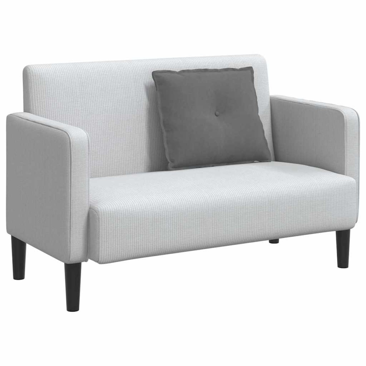 vidaXL Μαξιλάρι Πλάτης Σκούρο Γκρι 60 x 50 cm Ύφασμα Μικροΐνας
