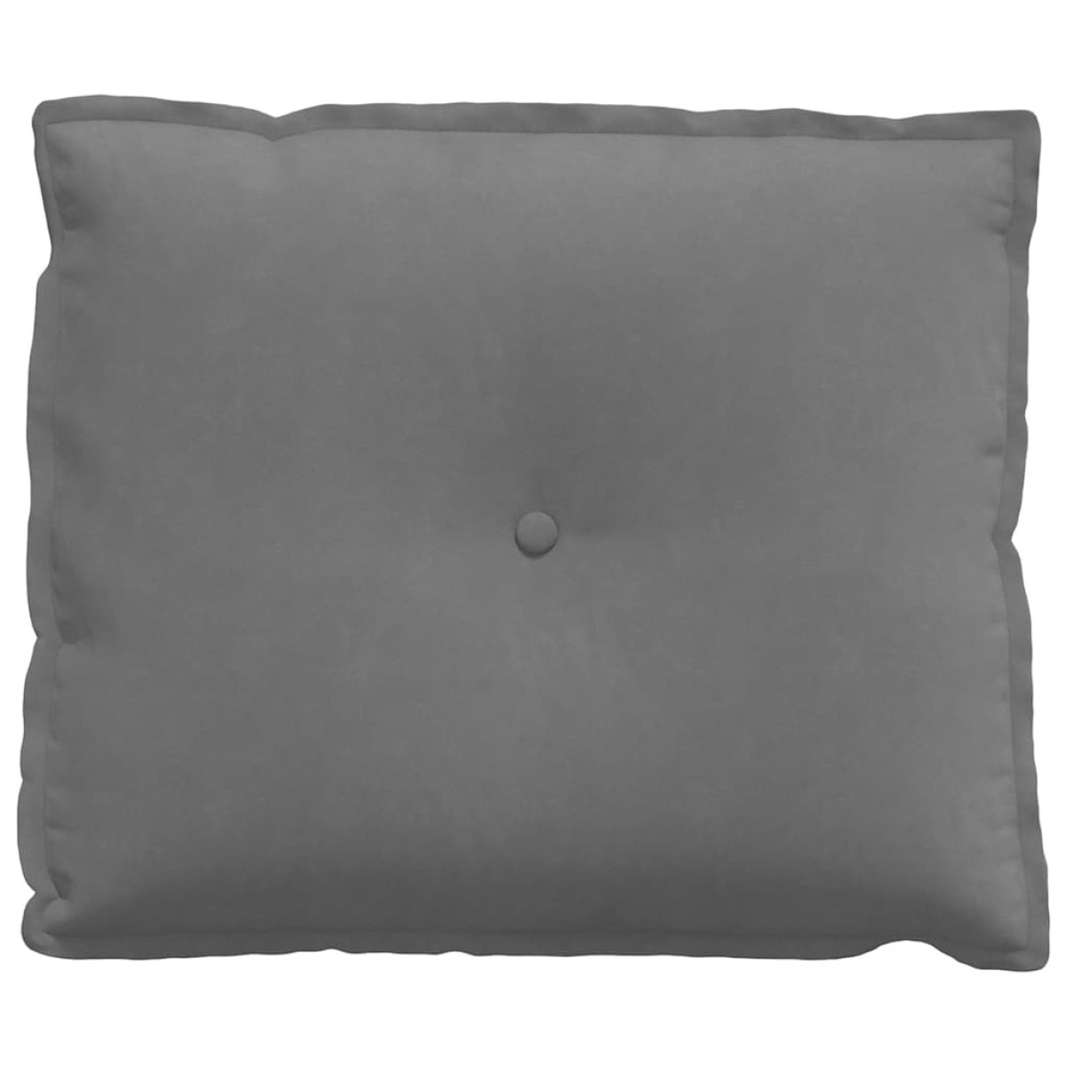 vidaXL Μαξιλάρι Πλάτης Σκούρο Γκρι 60 x 50 cm Ύφασμα Μικροΐνας