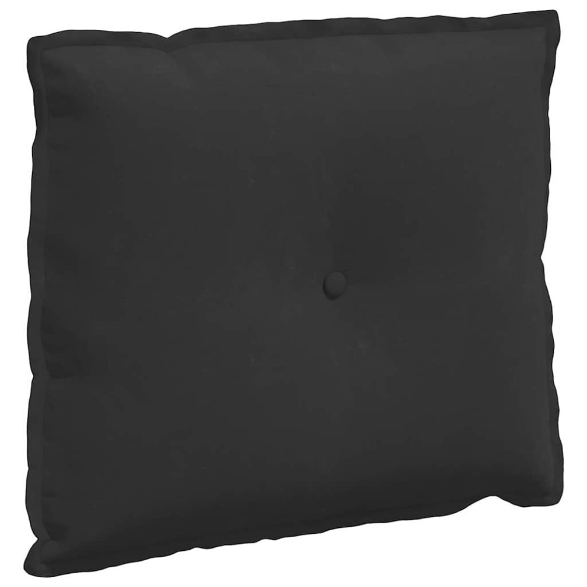 vidaXL Μαξιλάρι Πλάτης Μαύρο 60 x 50 cm Ύφασμα Μικροΐνας