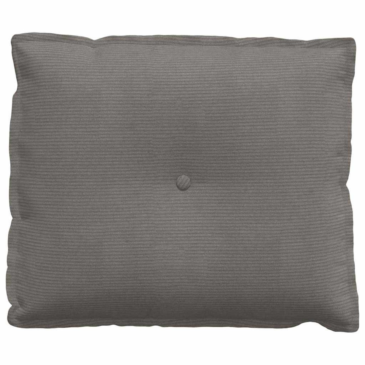 vidaXL Μαξιλάρι Πλάτης Ανοιχτό γκρι 60 x 50 cm Υφασμάτινο Κορντουρά