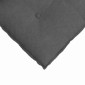 vidaXL Μαξιλάρι Πλάτης Σκούρο Γκρι 60 x 50 cm Υφασμάτινο Κορντουρά